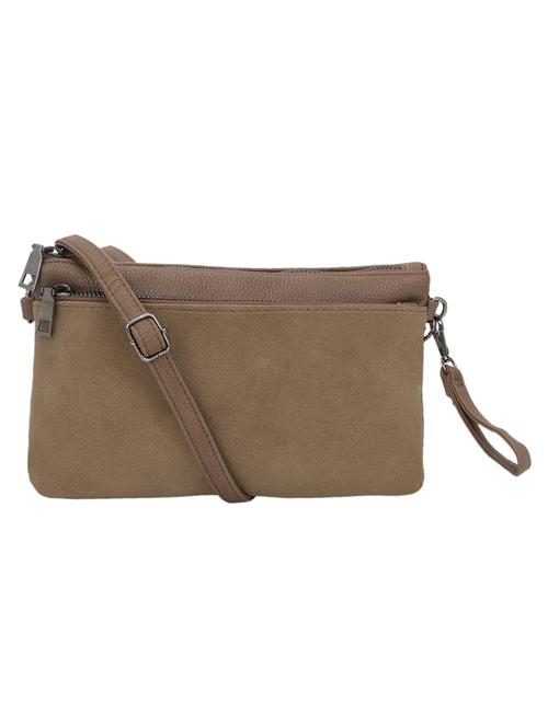 brown leatherette regular sling bag - 16774075 - Very Small Image - 1