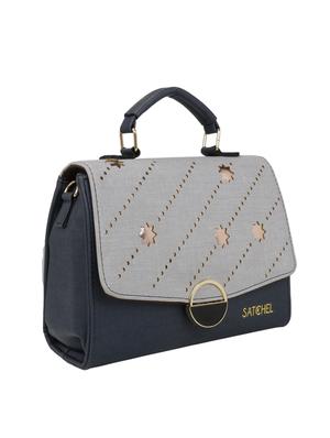 blue leatherette regular sling bag - 16774099 - Standard Image - 4