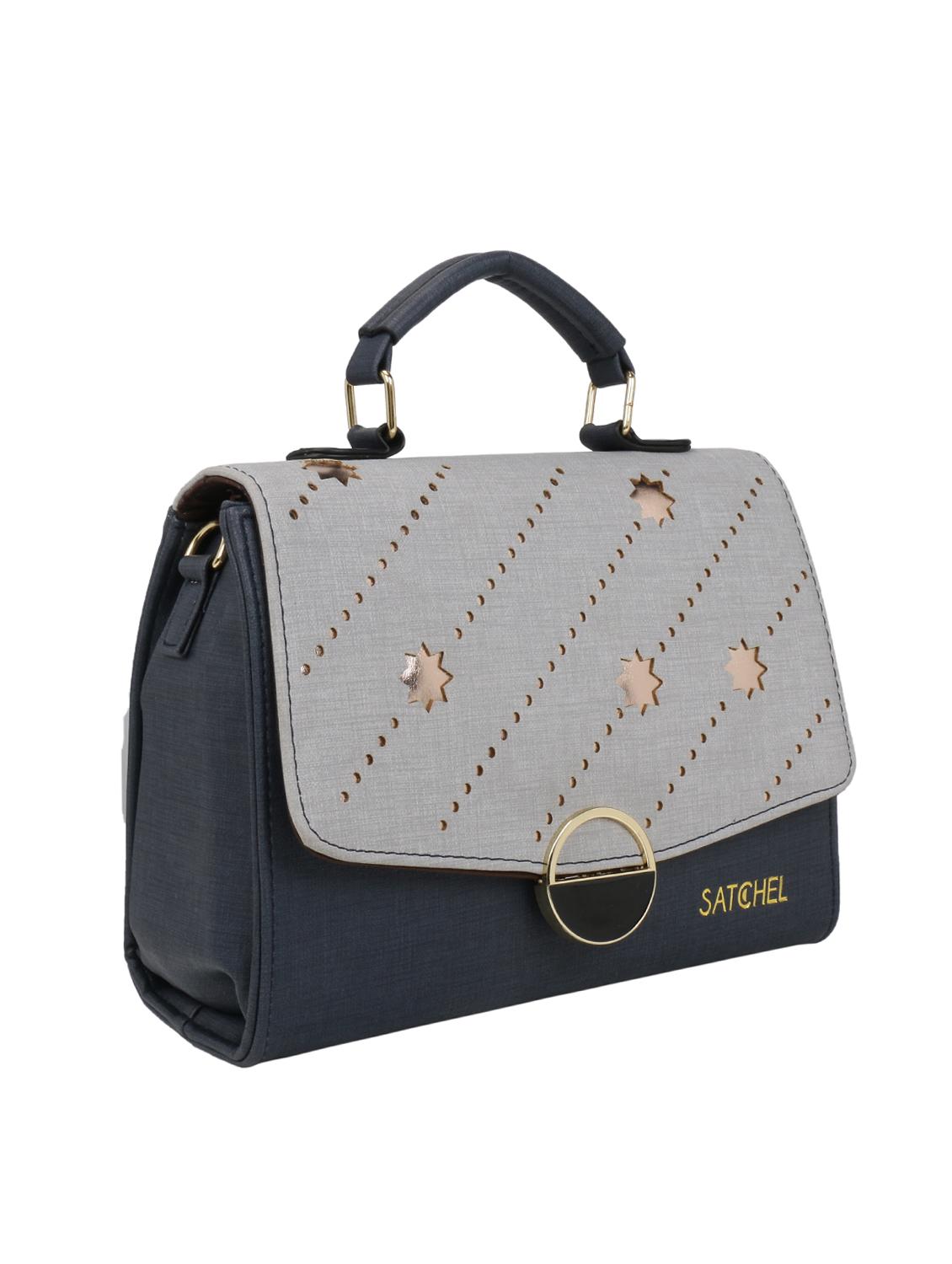 blue leatherette regular sling bag - 16774099 - Zoom Image - 4