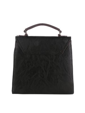 black leatherette regular sling bag - 16774103 - Standard Image - 2