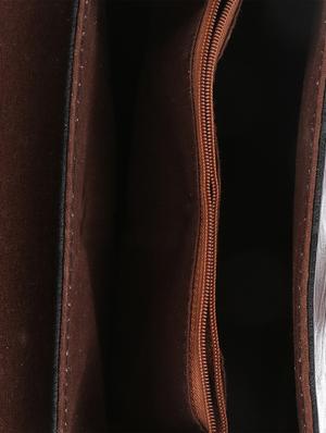 black leatherette regular sling bag - 16774103 - Standard Image - 3