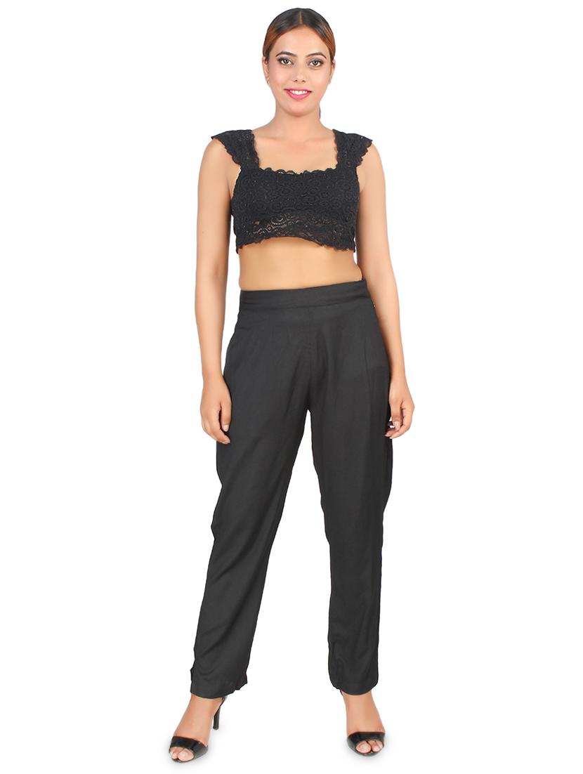 high rise flat front trouser - 16774477 - Zoom Image - 4