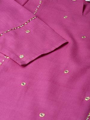 embroidered kurta pant set - 16774534 - Standard Image - 4