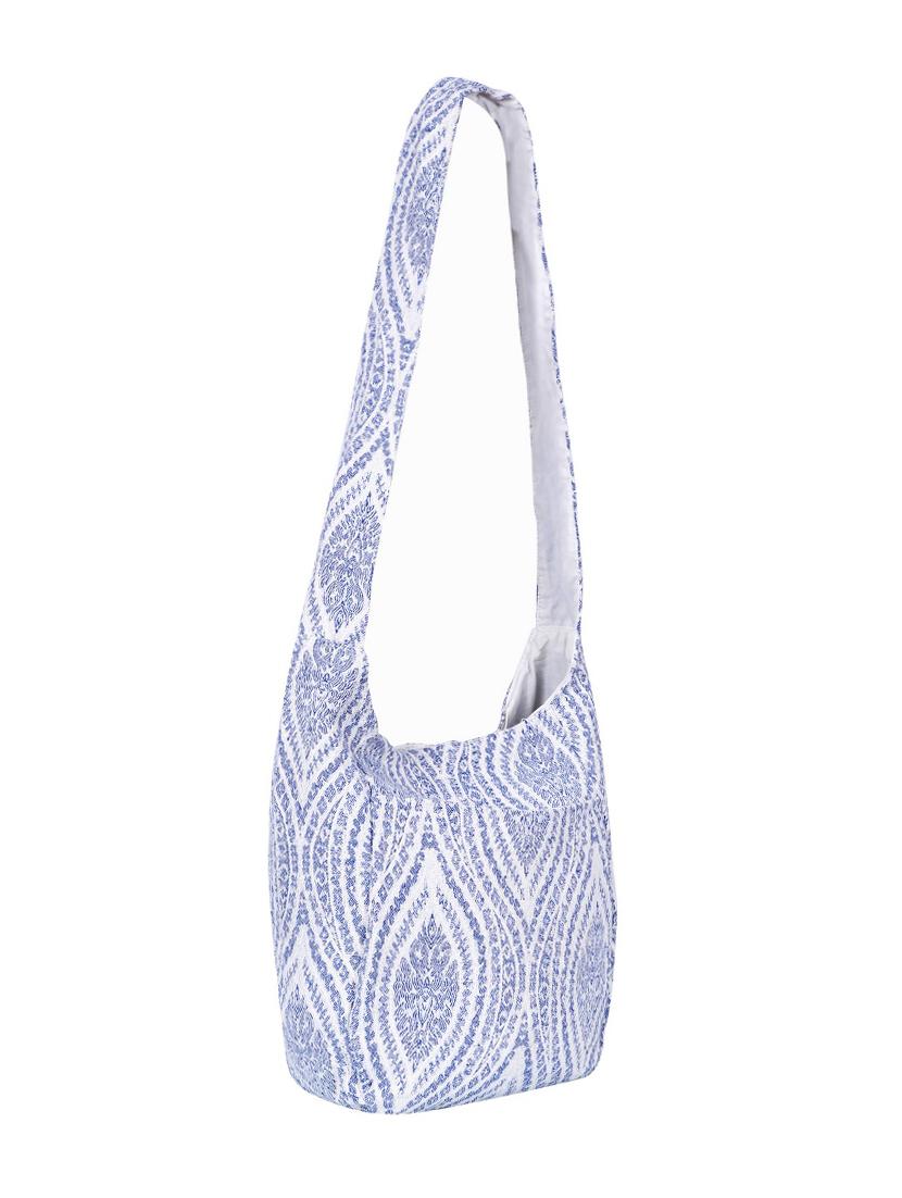 blue cotton regular sling bag - 16774559 - Zoom Image - 5