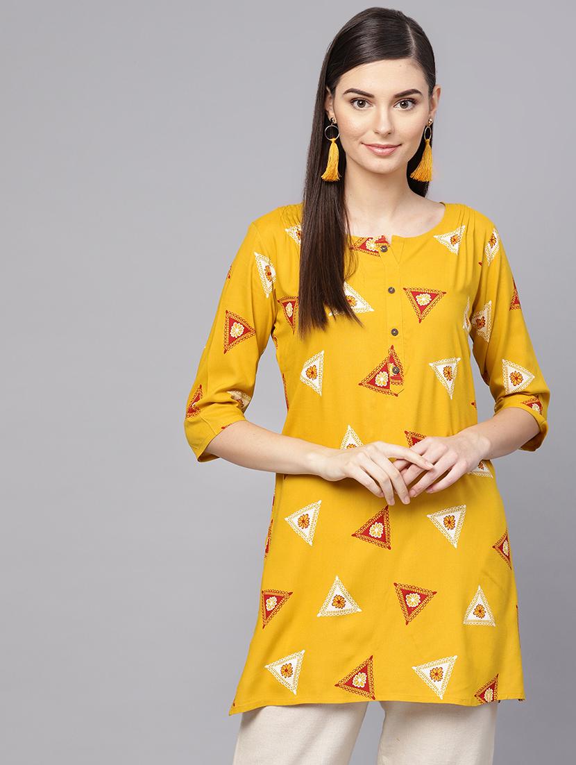 printed straight kurti - 16774629 - Zoom Image - 1