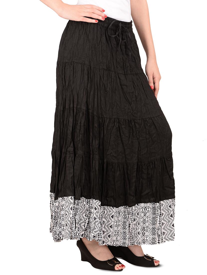 high rise gathered detail a-line skirt - 16774668 - Zoom Image - 2
