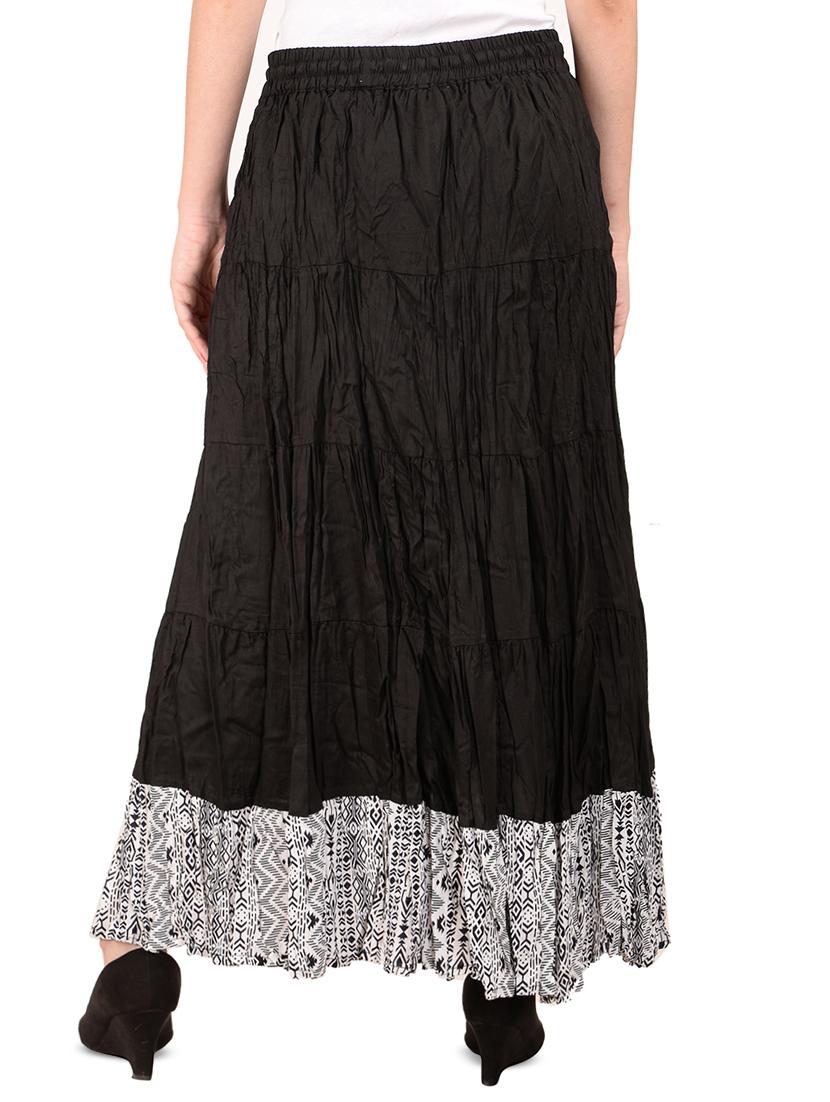 high rise gathered detail a-line skirt - 16774668 - Zoom Image - 3