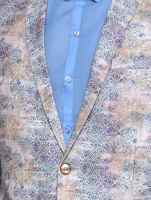 multi colored printed single breasted casual blazer - 16774678 - Standard Image - 5