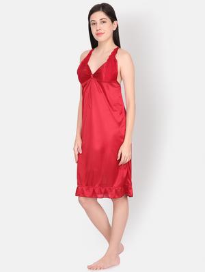 lace detail spandex babydoll - 16775025 - Standard Image - 2