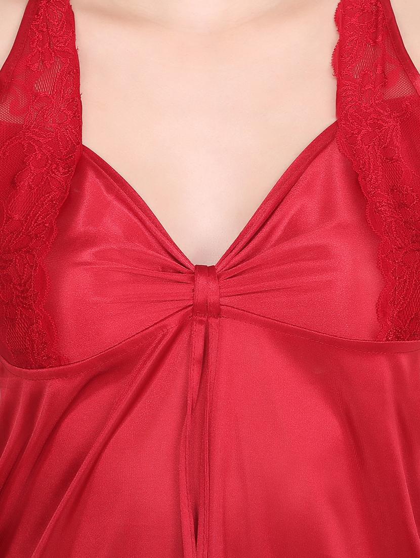 lace detail spandex babydoll - 16775025 - Zoom Image - 4
