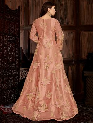 embroidered semi-stitched suit - 16775116 - Standard Image - 2