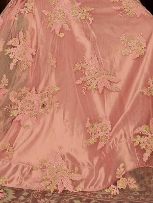 embroidered semi-stitched suit - 16775116 - Standard Image - 3
