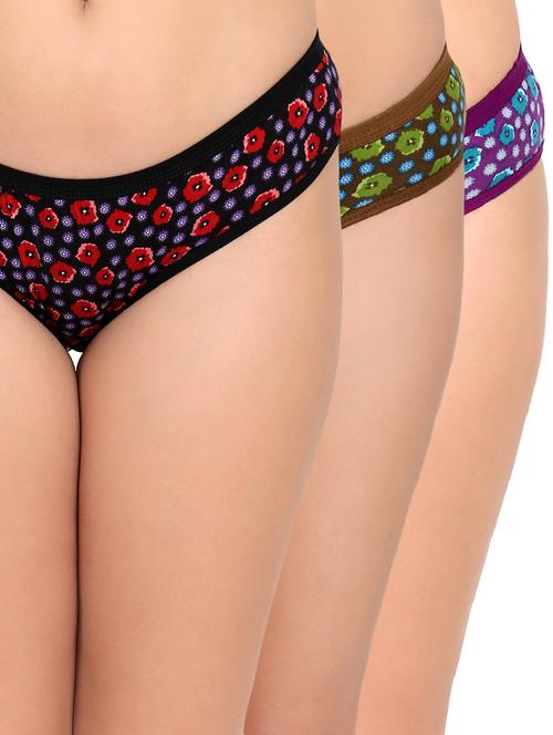 set of 3 printed bikini panty - 16775139 - Standard Image - 1