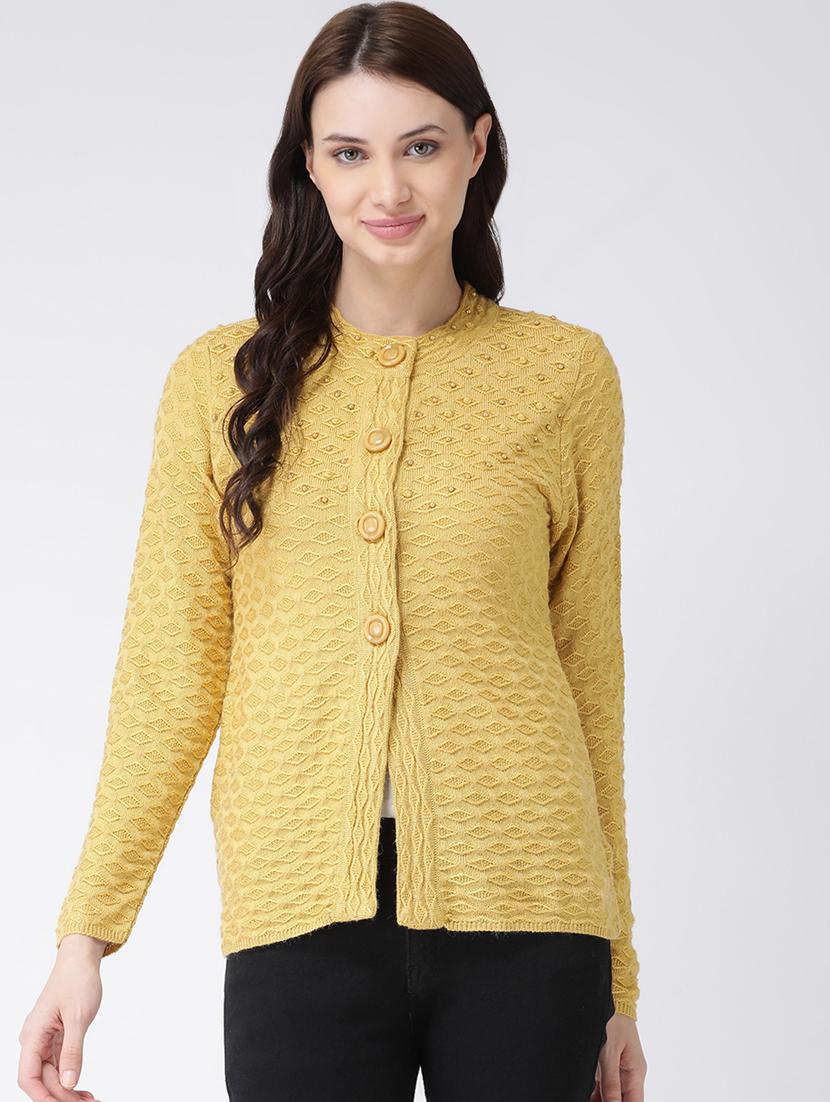 crew neck long sleeved cardigan - 16775394 - Zoom Image - 1