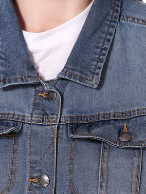 long sleeved pocket detail denim jacket - 16775996 - Standard Image - 5