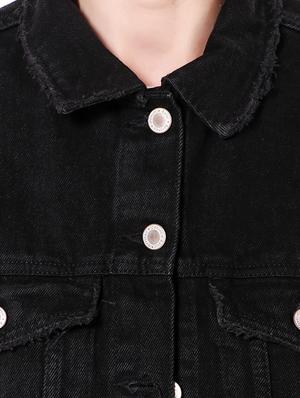 long sleeved pocket detail denim jacket - 16776003 - Standard Image - 5