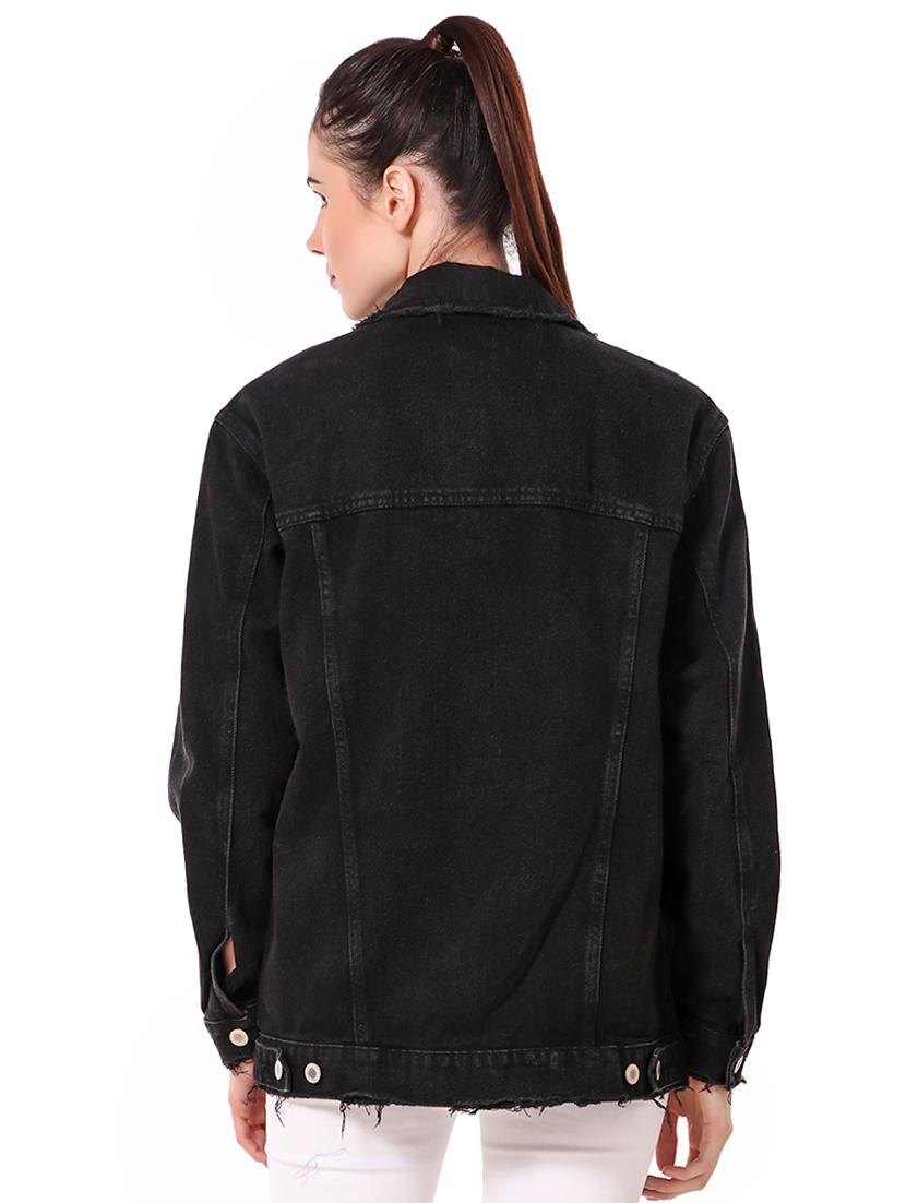 long sleeved pocket detail denim jacket - 16776003 - Zoom Image - 3