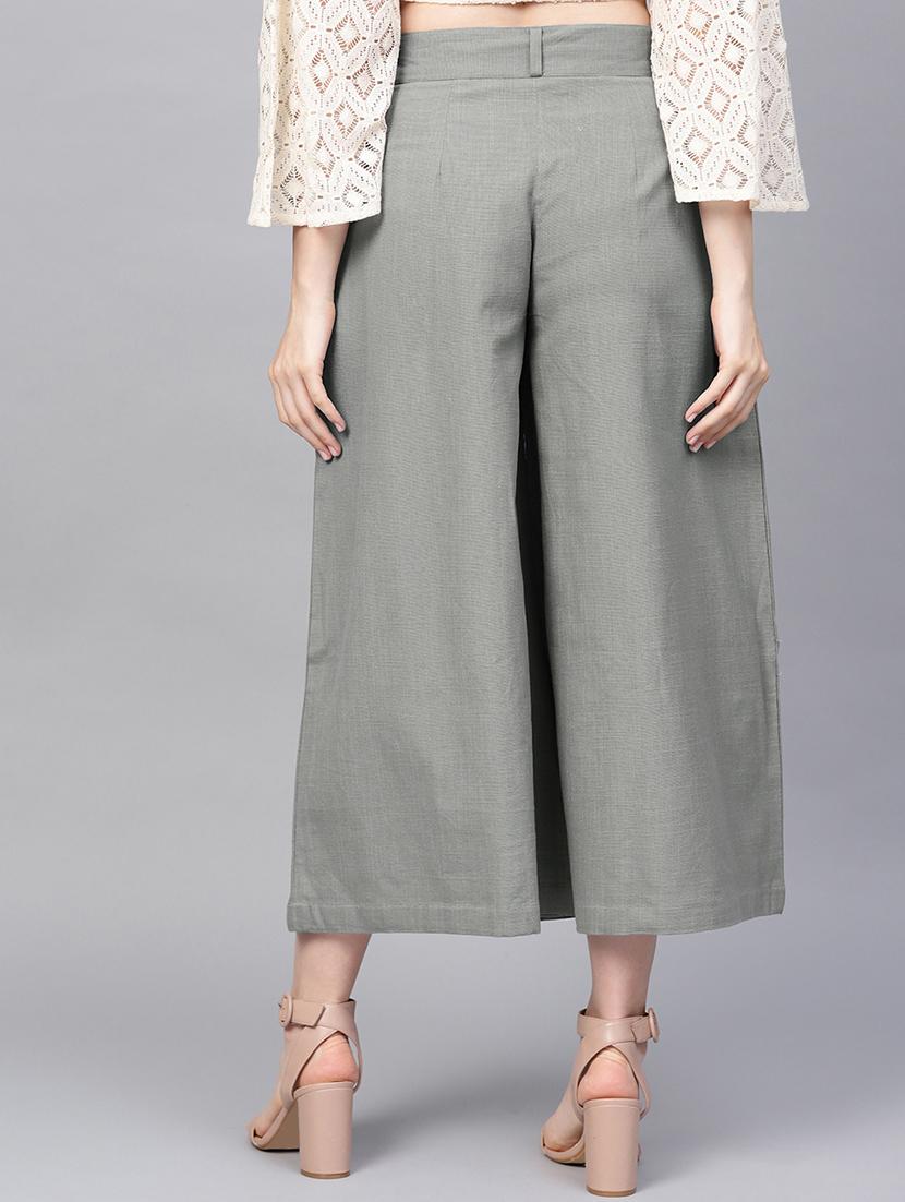 high rise pleated palazzo - 16776010 - Zoom Image - 3