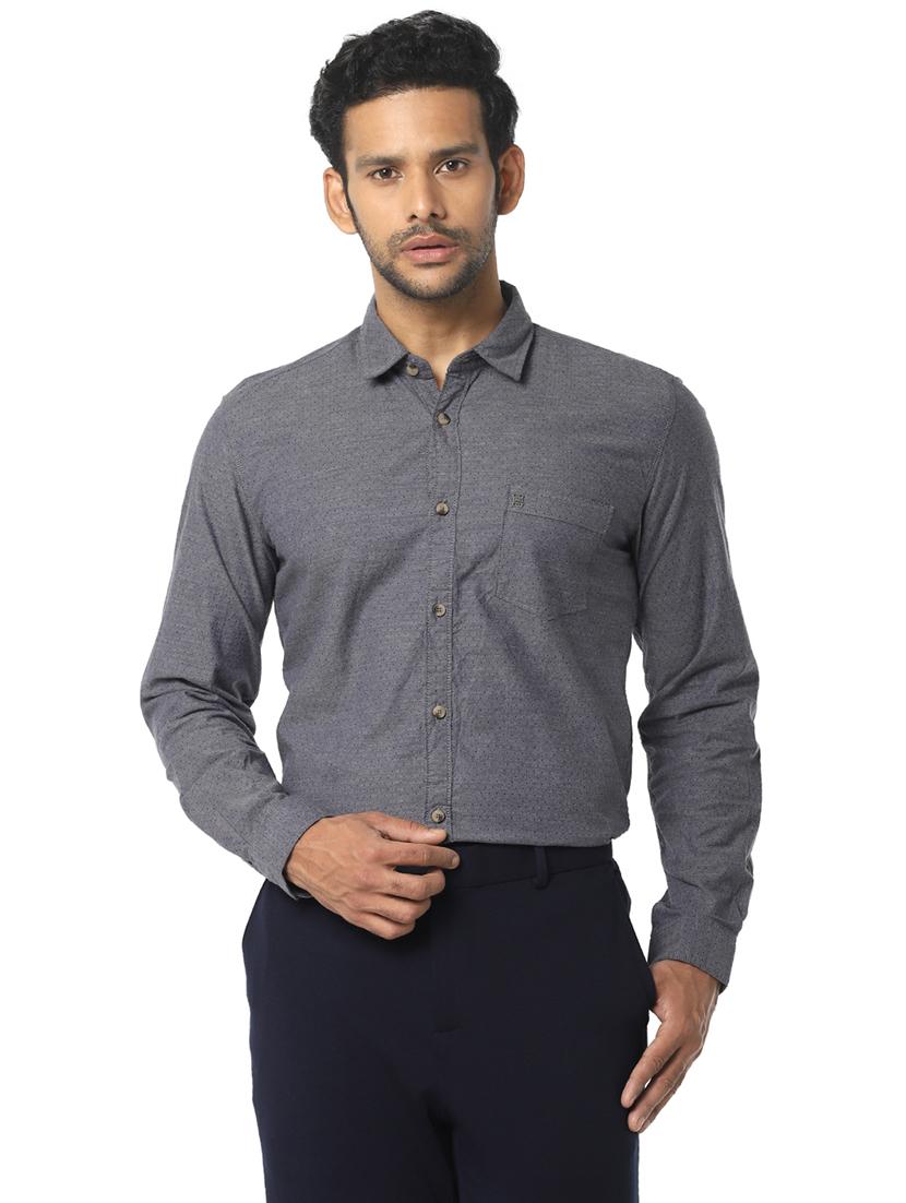 grey printed casual shirt - 16776149 - Zoom Image - 1