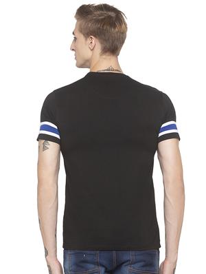 black typographic chest printed t-shirt - 16776689 - Standard Image - 3