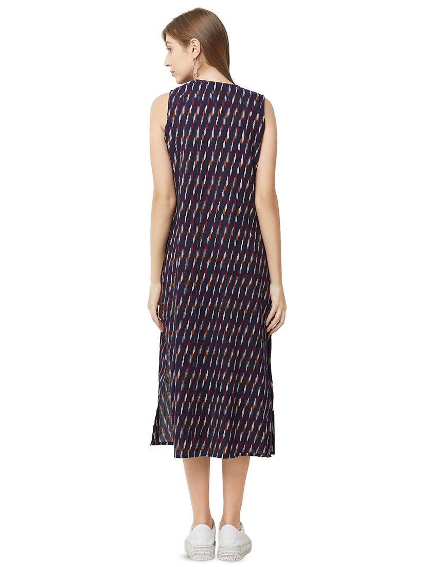 sleeveless long line printed shrug - 16776756 - Zoom Image - 3
