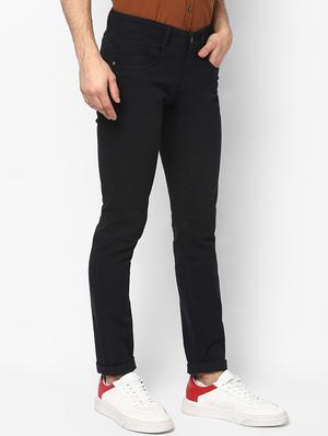 black solid plain jeans - 16776867 - Standard Image - 2