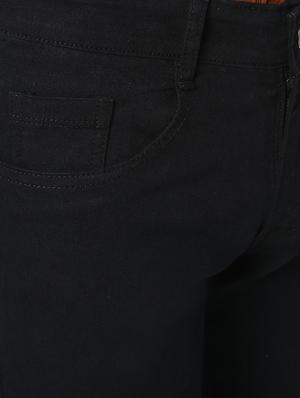 black solid plain jeans - 16776867 - Standard Image - 4