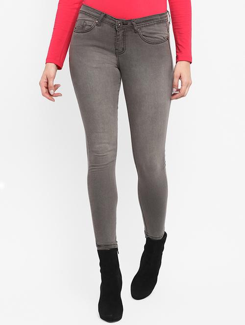 high rise stone washed jean - 16776871 - Standard Image - 1