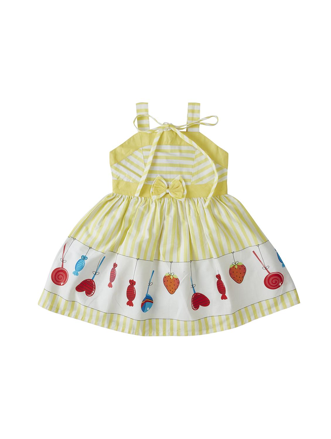 yellow cotton frock - 16777199 - Zoom Image - 1
