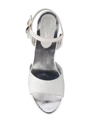 silver back strap sandals - 16777420 - Standard Image - 3