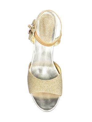 gold back strap sandals - 16777421 - Standard Image - 3