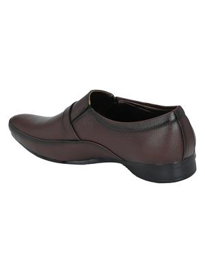brown letaherette slip ons - 16779052 - Standard Image - 3