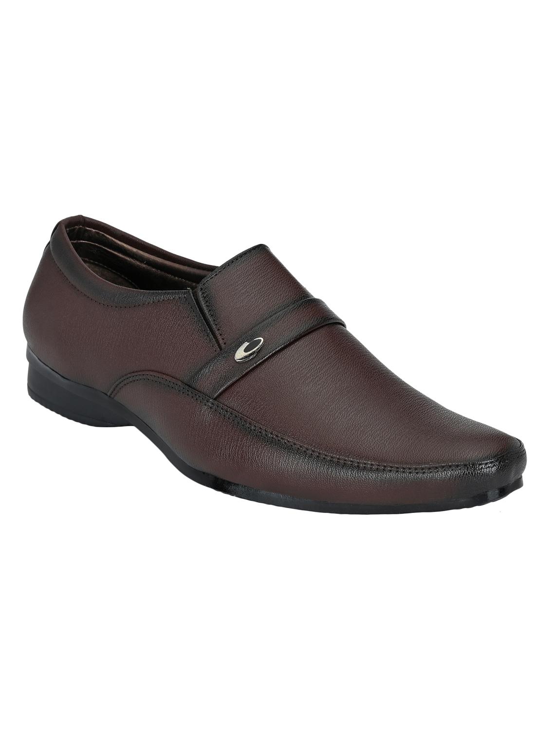 brown letaherette slip ons - 16779052 - Zoom Image - 1