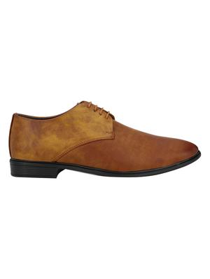 tan leatherette lace-up derbys - 16779059 - Standard Image - 2