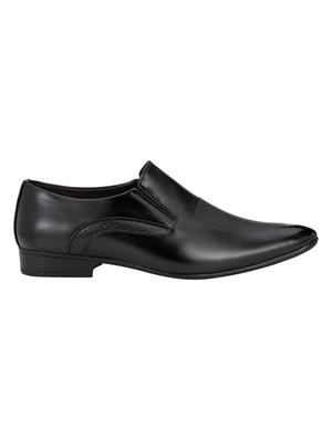 black leatherette slip ons - 16779060 - Standard Image - 2