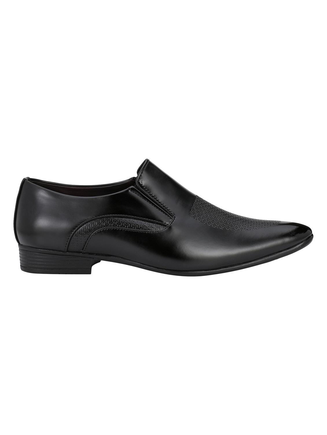 black leatherette slip ons - 16779060 - Zoom Image - 2