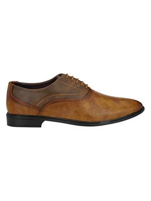 tan leatherette lace-up oxfords - 16779062 - Standard Image - 2