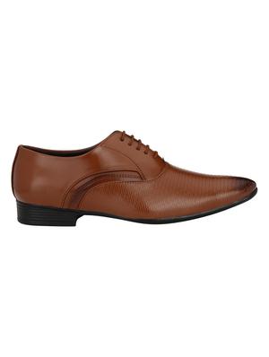 tan leatherette lace-up oxfords - 16779075 - Standard Image - 2