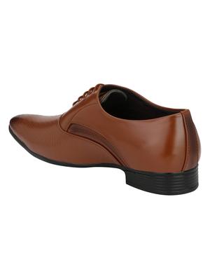 tan leatherette lace-up oxfords - 16779075 - Standard Image - 3