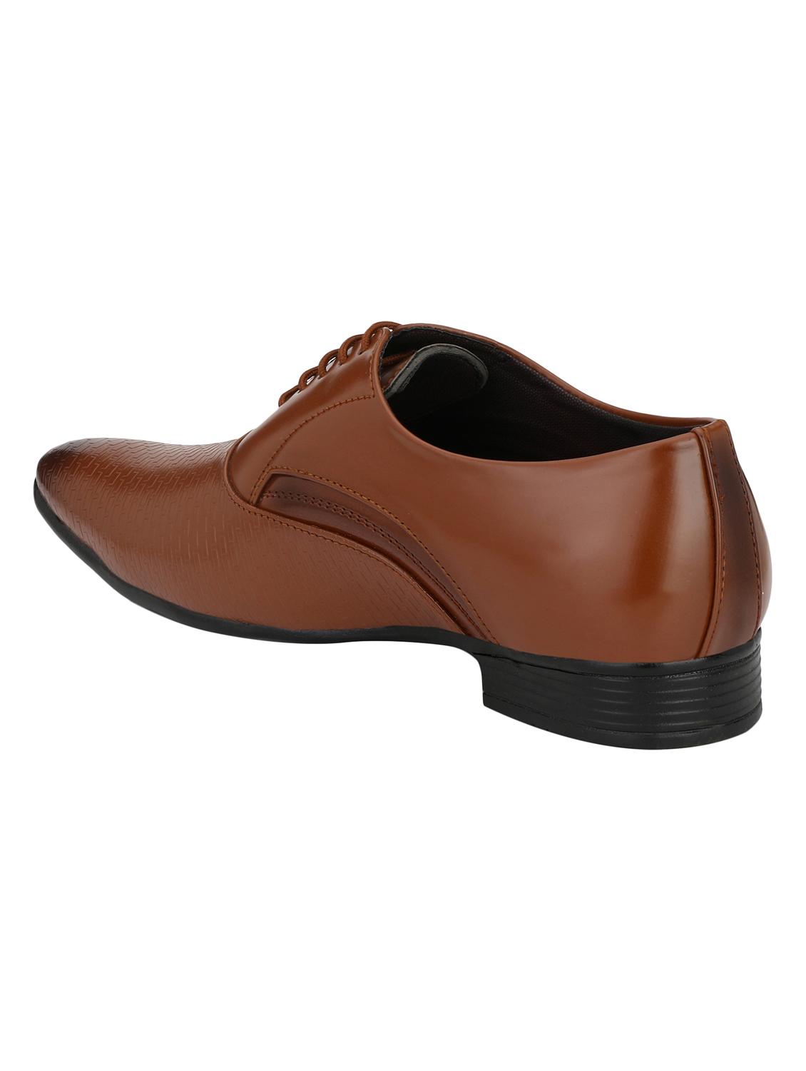 tan leatherette lace-up oxfords - 16779075 - Zoom Image - 3