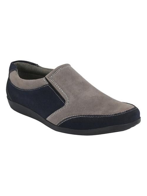 grey suede slipons - 16779080 - Standard Image - 1
