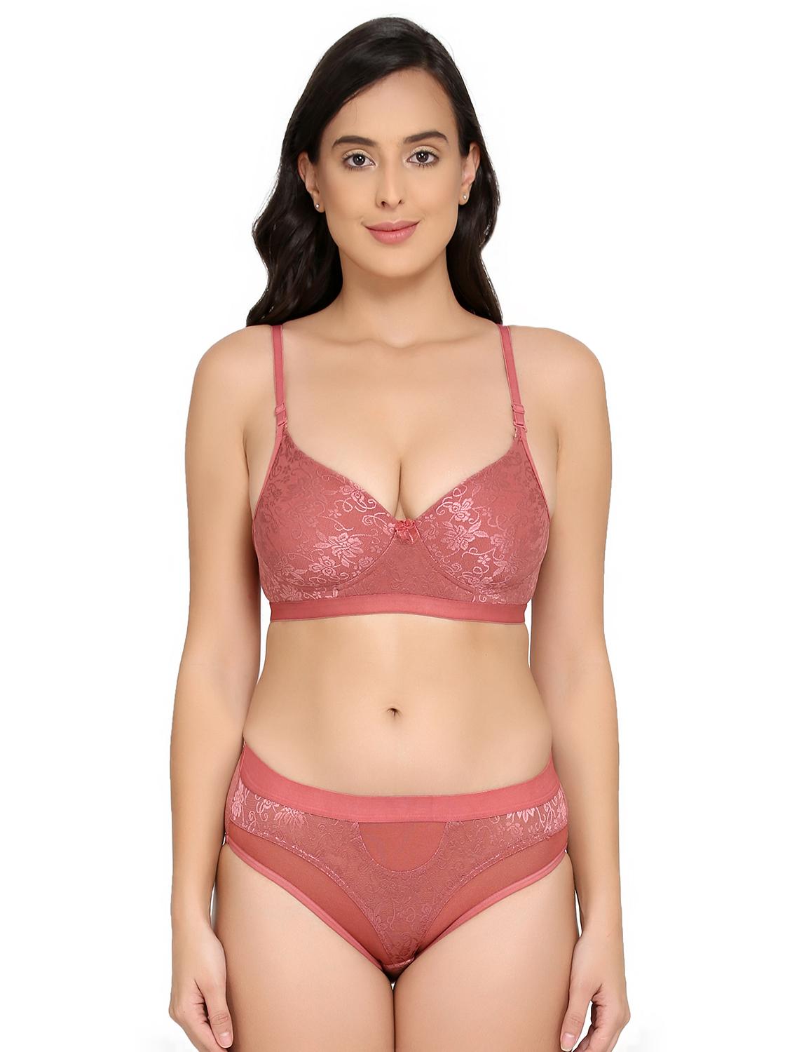 bow patch bra and panty set - 16779533 - Zoom Image - 1