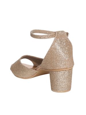gold closed back sandals - 16779633 - Standard Image - 3