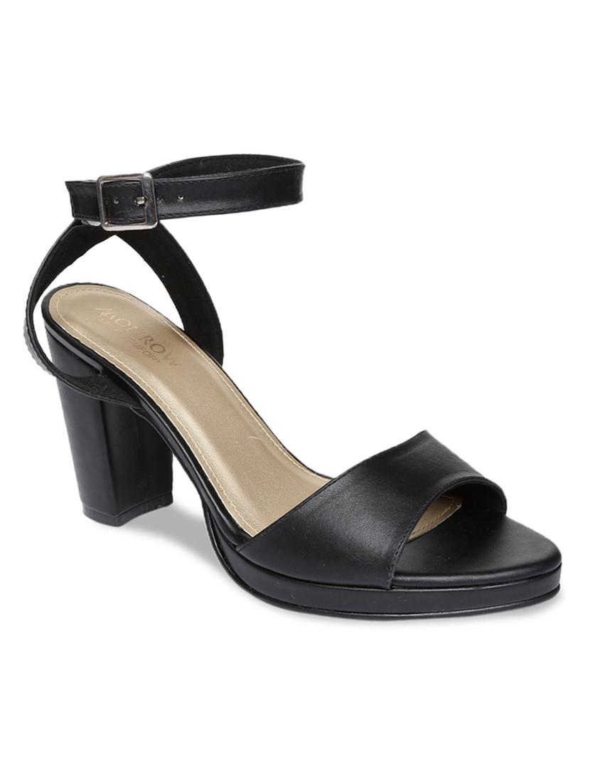 black ankle strap sandals - 16779678 - Zoom Image - 1