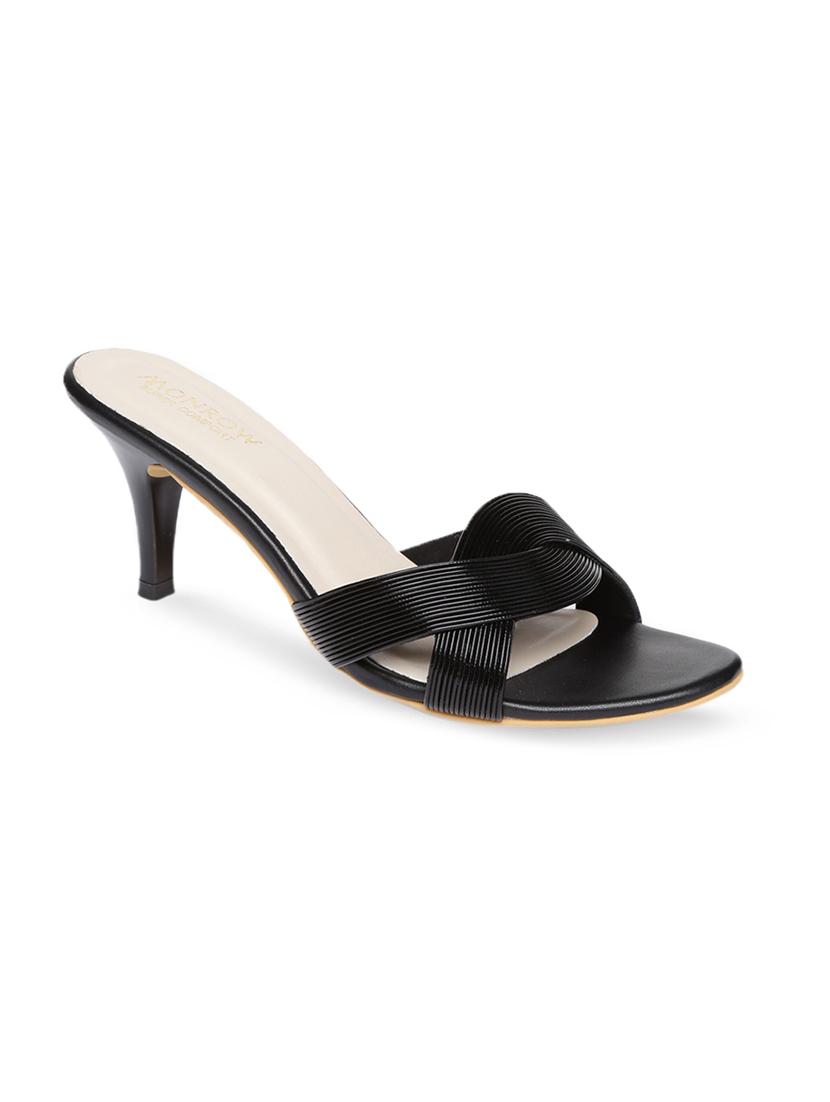 black slip on sandals - 16779691 - Zoom Image - 1
