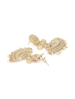 gold brass chandballi earring - 16780278 - Standard Image - 3