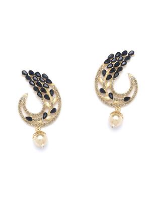 black metal drop earring - 16780297 - Standard Image - 2