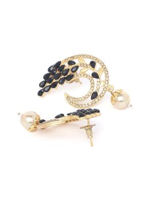 black metal drop earring - 16780297 - Standard Image - 3