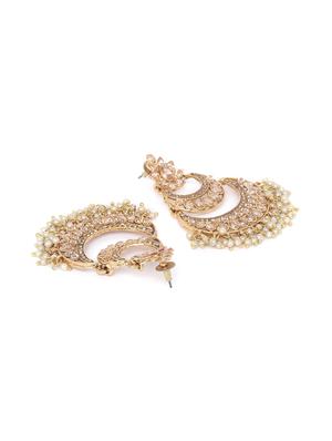 white brass chandballi earring - 16780314 - Standard Image - 3