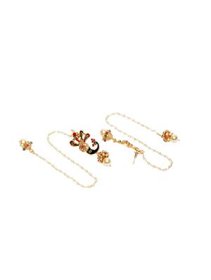 multi colored metal drop earring - 16780366 - Standard Image - 2